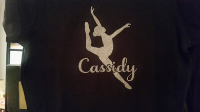 Glitter Dancer w/ Name Flowy Top