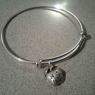 Bangle Bracelet with Charm - FREE SHIPPING