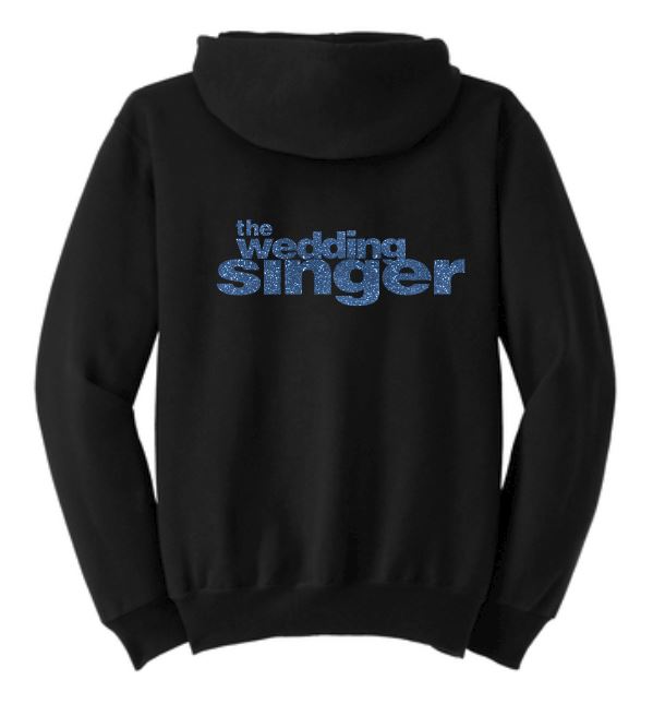 he Wedding Singer - BLUE GLITTER on Black
