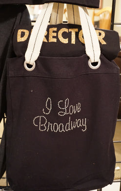 I Love Broadway Rhinestone Tote