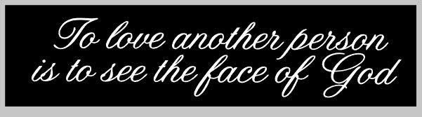 LES MIS - To Love Another... Sign