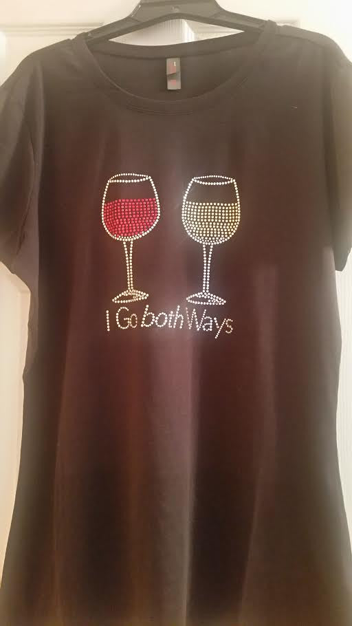 Wine Lovers - I Go Both Ways Women's Tee