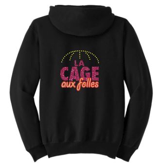 La CAGE Aux Folles Zip Up Front & Back GLITTER