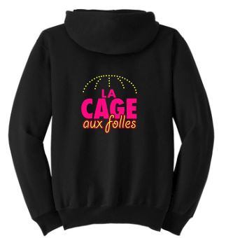 La CAGE Aux Folles Zip Up  NON Glitter